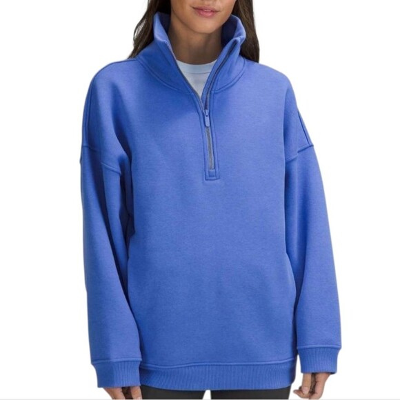 Lululemon Thick Fleece Half-Zip - Wild Indigo -  Size XS/S - Picture 1 of 10